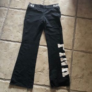 pink bootcut stretchy pants. size medium